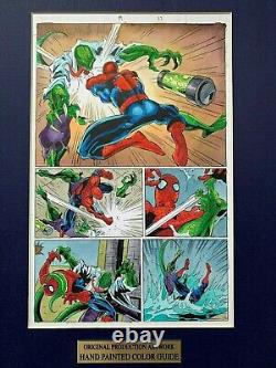 Original color guide for SPIDER-MAN UNLIMITED #19, pg 33, matted withcopy