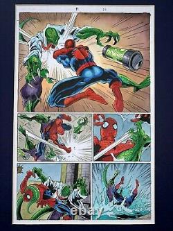 Original color guide for SPIDER-MAN UNLIMITED #19, pg 33, matted withcopy