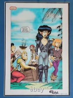 Original comic art Elflord full splash page mixed media 1st appearance story arc