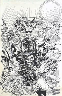Original comic art cover Neal Adams First X-Men #1 Wolverine
