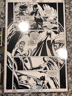 Original comic art interior pages Batman 600 Page 17