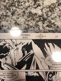 Original comic art interior pages Batman 600 Page 17