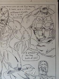 Original comic art page Big Dawg the Enforcer Page 5 9×12 in