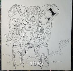 Original comic art page (cover) title Big Dawg the Enforcer 9×12 in