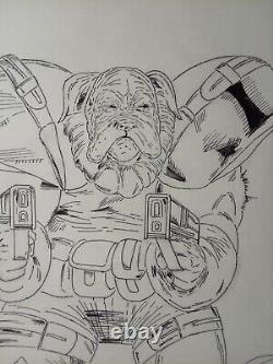 Original comic art page (cover) title Big Dawg the Enforcer 9×12 in