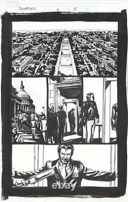 POWERLESS ORIGINAL COMIC ART by MICHAEL GAYDOS- MARVEL COMICS LOGAN