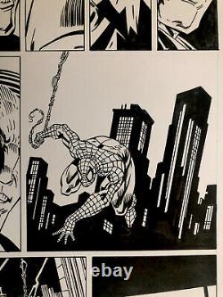 PP SPIDERMAN #96 ORIGINAL Signed Scott Hanna COMIC ART PAGE 19-1990s