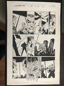 PP SPIDERMAN #96 ORIGINAL Signed Scott Hanna COMIC ART PAGE 19-1990s