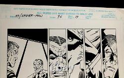 PP SPIDERMAN #96 ORIGINAL Signed Scott Hanna COMIC ART PAGE 19-1990s