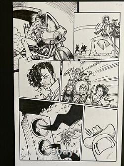 PRINCE COMIC BOOK ORIGINAL Art BeardZZerker #1 BRZRKR PARODY PRESS BY BILL MAUS