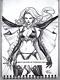 Paolo Pantalena Sdcc Sketchbook With Original Art Lady Death Drawing