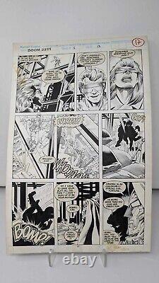 Pat Broderick Original Art Doom 2099 Issue 5 Page 13 (1993 Marvel) 11 x 17