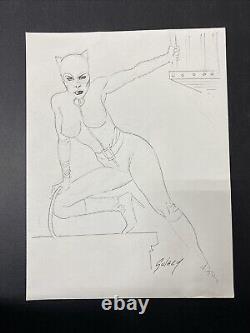 Paul Gulacy Original Art Sketch Catwoman