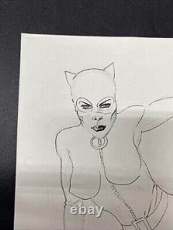 Paul Gulacy Original Art Sketch Catwoman