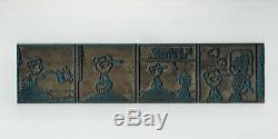 Peanuts Original Comic Metal Printing Plate Topless Charlie Brown! C Schulz Art