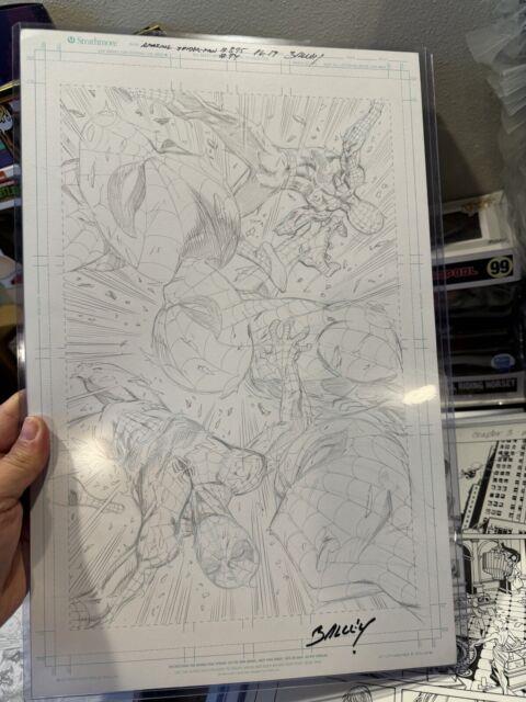 Pencils Only Amazing Spiderman Issue 74 Pg 19 Signed By Mark Bagley