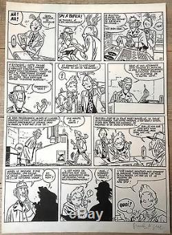 Planche Originale Frank Le Gall Spirou P13 Marais Du Temps Dupuis 3243cm Signe