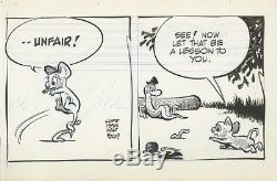 Pogo by Walt Kelly Original Daily Comic Strips (2) 7/25, 7/26 1955