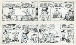 Pogo by Walt Kelly Two Original Daily Strips! 8/7/1967, 8/8/67