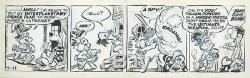 Pogo by Walt Kelly Two Original Daily Strips! 9/9/59, 9/11/59