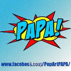 Popeye vs. The Hulk funny cartoon Marvel painting PAPA Pop Art Gallery