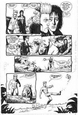 Preacher #33 p3 Original Comic Art Steve Dillon SIGNED by Garth Ennis