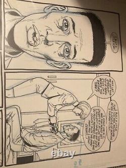 Preacher Original Comic Book Art 56 pg 6 Agent Hoover by Steve Dillon DC Vertigo