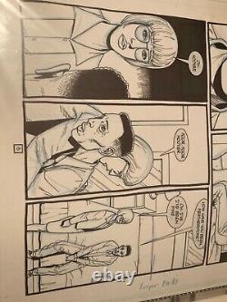 Preacher Original Comic Book Art 56 pg 6 Agent Hoover by Steve Dillon DC Vertigo