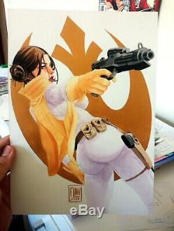 Princess Leia Star Wars (09x12) Original comic art by Flinn Cosmotrama