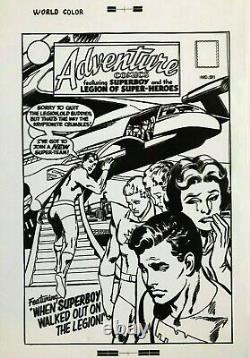 Production Art ADVENTURE COMICS #371 cover, NEAL ADAMS art, 11x17