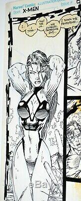 Psylocke Original Jim Lee Comic Art Published Inked X-men #8 Page 10 Iconic Work