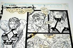 Psylocke Original Jim Lee Comic Art Published Inked X-men #8 Page 10 Iconic Work