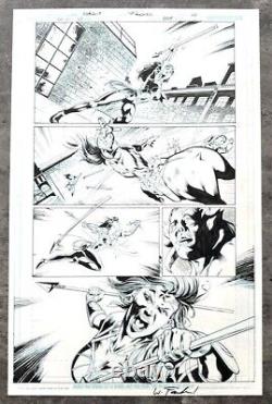 Published Eduardo Pansica Wonder Woman #606, Pg 10 Inked/Signed By Wayne Faucher