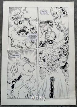 Published Original Tim Tyler Inked Pg Wheela Biker Bitch Of The Apoc Fantagraph