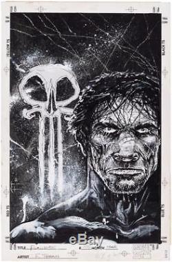 Punisher #100 Marvel 1995 (Original Art) Variant Cover! Frank Teran with Prelimary