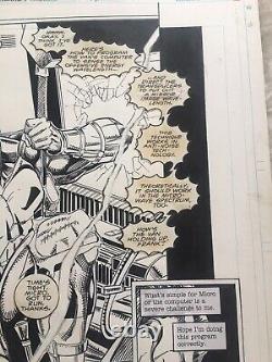 Punisher Full Splash Page Original Comic Art Venom FP Issue #3 Tom Lyle Artist