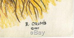 R Crumb Original Art (1987) Sassy the Sasquash, Whiteman Meets Bigfoot, Exc