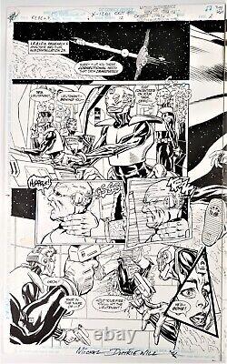 R. E. B. E. L. S.'95 #12 DC Original Comic Art Double Pg 2/3 Michal Dutkiewicz. 1995