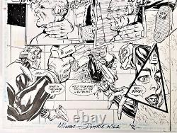 R. E. B. E. L. S.'95 #12 DC Original Comic Art Double Pg 2/3 Michal Dutkiewicz. 1995