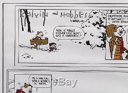 RARE Authentic Signed Autographed Bill Watterson Calvin & Hobbes Comic Strip