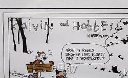 RARE Authentic Signed Autographed Bill Watterson Calvin & Hobbes Comic Strip