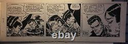 RARE! Original JOHNNY HAZARD Art Daily Strip 10/27/1969 FRANK ROBBINS Art