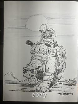 RARE! Original MARK BODE and JAMES O'BARR 1992 Published COBALT 60 Art