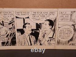RIP KIRBY Daily Comic Strip Original Art 4-12-1957 JOHN PRENTICE Criminal Plot