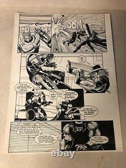 ROBOCOP original comic art DARK HORSE COMICS #9 CYBORG ACTION BATTLE INTENSE
