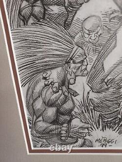 RUBEN MERIGGI original art JUNGLE TALES #3 1999 double matted