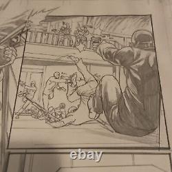 Rare 11 x 17 Snake Eyes IDW #3 pg 16 pencils original art robert atkins Signed