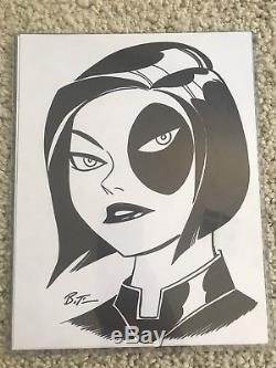 Rare Domino by Bruce Timm Batman the Animated Series style SDCC 2018