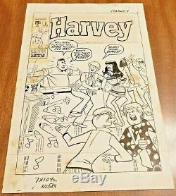 Rare Marvel Comics Bronze Age Original Cover Art Harvey #1 1970 Stan Goldberg