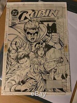 Robin #12 Cover by Tom Grummett Tim Drake DEC. 1994 Batman Original comic art